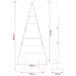vidaXL Kovový vianočný stromček KUOPIO 150 cm Oceľ Biela – Obrázok 7