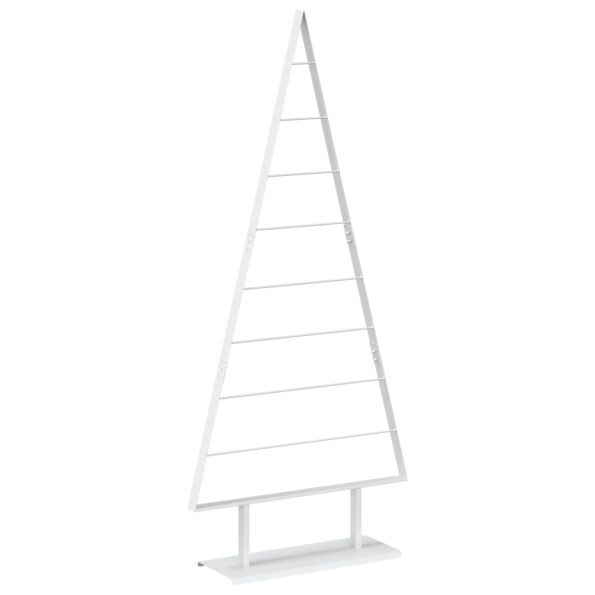 vidaXL Kovový vianočný stromček KUOPIO 180 cm Oceľ Biela – Obrázok 2