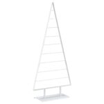 vidaXL Kovový vianočný stromček KUOPIO 210 cm Oceľ Biela – Obrázok 2