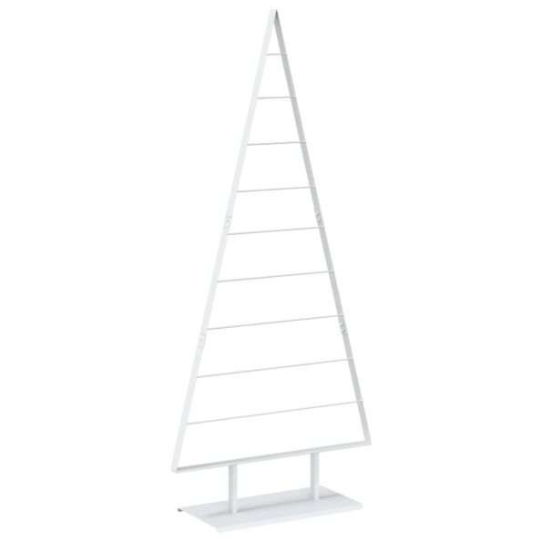 vidaXL Kovový vianočný stromček KUOPIO 210 cm Oceľ Biela – Obrázok 2