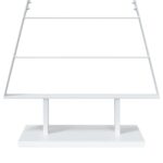 vidaXL Kovový vianočný stromček KUOPIO 210 cm Oceľ Biela – Obrázok 6