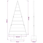 vidaXL Kovový vianočný stromček KUOPIO 210 cm Oceľ Biela – Obrázok 7