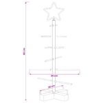 vidaXL Kovový vianočný stromček so stojanom KUOPIO 60 cm Oceľ Biela – Obrázok 7