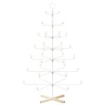 vidaXL Kovový vianočný strom s držiakom KUOPIO 180 cm Oceľ Biela – Obrázok 2
