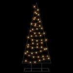 vidaXL Kovový vianočný stromček s LED KUOPIO 150 cm Teplá biela Oceľ – Obrázok 5