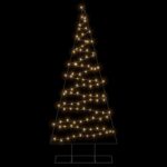 vidaXL Kovový vianočný stromček s LED KUOPIO 210 cm Teplá biela Oceľ – Obrázok 5