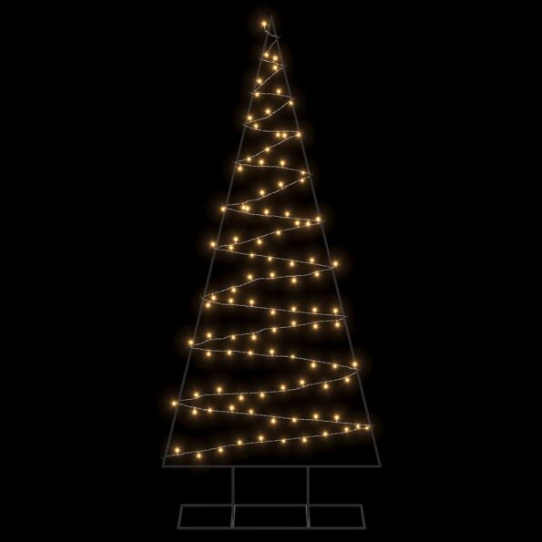 vidaXL Kovový vianočný stromček s LED KUOPIO 210 cm Teplá biela Oceľ – Obrázok 5