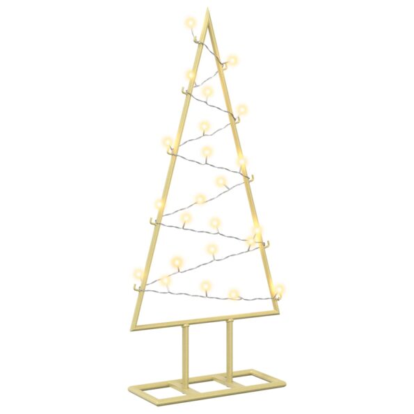 vidaXL Kovový vianočný stromček s LED KUOPIO 60 cm Teplá biela Oceľ – Obrázok 2