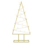 vidaXL Kovový vianočný stromček s LED KUOPIO 60 cm Teplá biela Oceľ – Obrázok 4