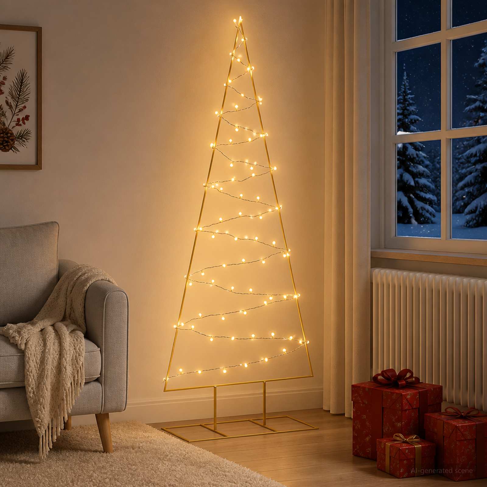 42053965_1.jpg vidaXL Kovový vianočný stromček s LED KUOPIO 180 cm Teplá biela Oceľ – Obrázok 1