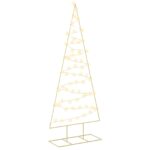 vidaXL Kovový vianočný stromček s LED KUOPIO 180 cm Teplá biela Oceľ – Obrázok 2