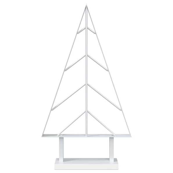 vidaXL Kovový vianočný stromček so stojanom KUOPIO 60 cm Oceľ Biela – Obrázok 4