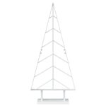 vidaXL Kovový vianočný stromček so stojanom KUOPIO 90 cm Oceľ Biela – Obrázok 4