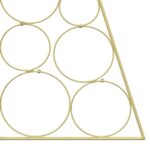 vidaXL Kovový vianočný stromček KUOPIO 100 cm Oceľ Zlatá – Obrázok 6