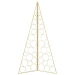 vidaXL Kovový vianočný stromček KUOPIO 140 cm Oceľ Zlatá – Obrázok 4