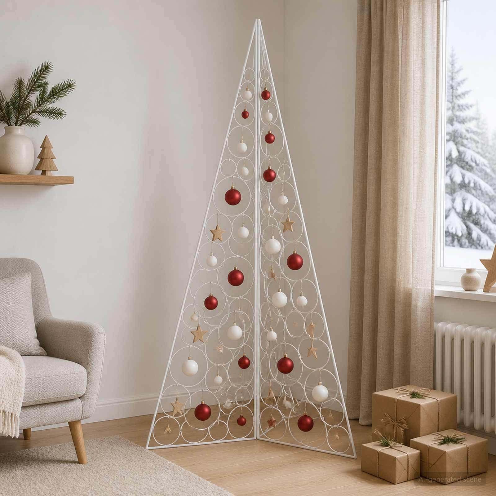 42054010_1.jpg vidaXL Kovový vianočný stromček KUOPIO 180 cm Oceľ Biela – Obrázok 1