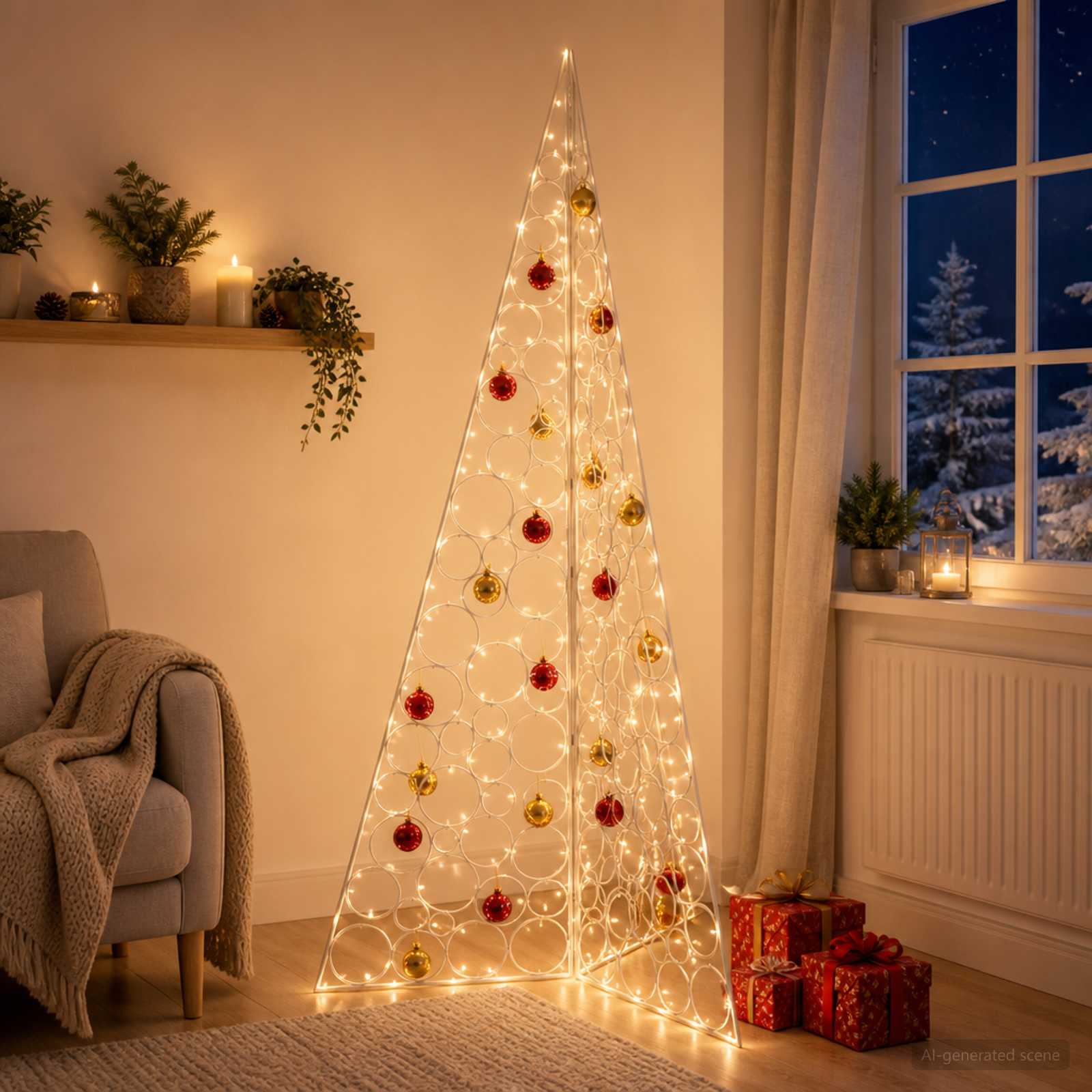 42054011_1.jpg vidaXL Kovový vianočný stromček KUOPIO 210 cm Oceľ Biela – Obrázok 1