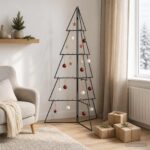 vidaXL Kovový vianočný stromček KUOPIO 140 cm Oceľ Čierna – Obrázok 3