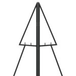 vidaXL Kovový vianočný stromček KUOPIO 140 cm Oceľ Čierna – Obrázok 5
