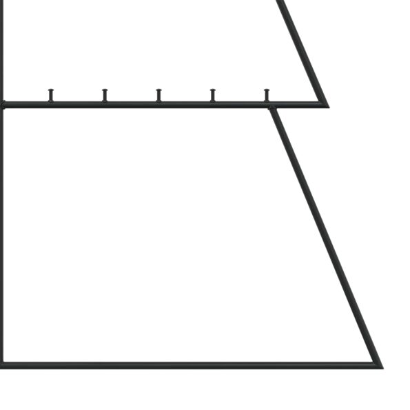 vidaXL Kovový vianočný stromček KUOPIO 140 cm Oceľ Čierna – Obrázok 6