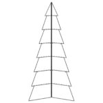 vidaXL Kovový vianočný stromček KUOPIO 210 cm Oceľ Čierna – Obrázok 3