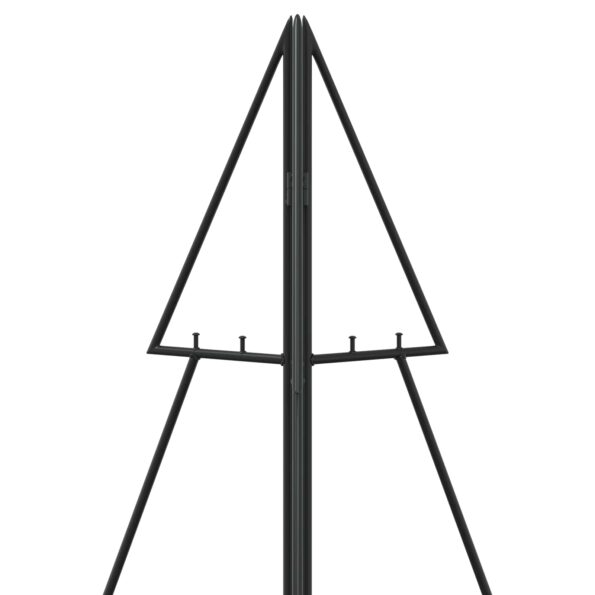 vidaXL Kovový vianočný stromček KUOPIO 210 cm Oceľ Čierna – Obrázok 4