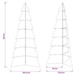 vidaXL Kovový vianočný stromček KUOPIO 210 cm Oceľ Čierna – Obrázok 6