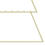 vidaXL Kovový vianočný stromček KUOPIO 100 cm Oceľ Zlatá – Obrázok 6