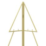vidaXL Kovový vianočný stromček KUOPIO 140 cm Oceľ Zlatá – Obrázok 5