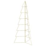 vidaXL Kovový vianočný stromček KUOPIO 210 cm Oceľ Zlatá – Obrázok 2