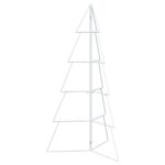 vidaXL Kovový vianočný stromček KUOPIO 140 cm Oceľ Biela – Obrázok 2