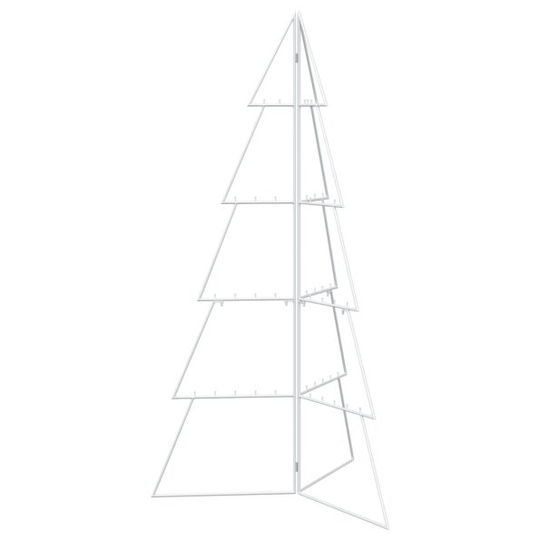 vidaXL Kovový vianočný stromček KUOPIO 140 cm Oceľ Biela – Obrázok 2
