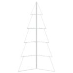 vidaXL Kovový vianočný stromček KUOPIO 140 cm Oceľ Biela – Obrázok 4