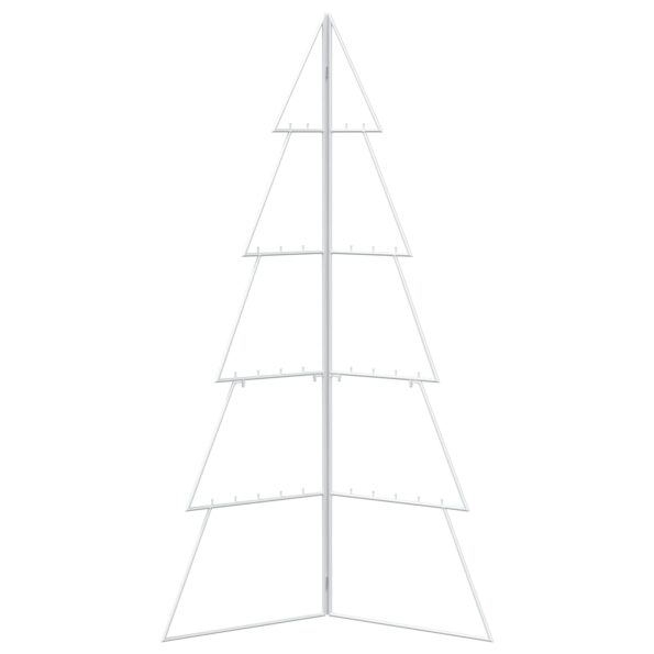 vidaXL Kovový vianočný stromček KUOPIO 140 cm Oceľ Biela – Obrázok 4