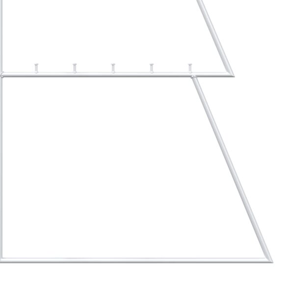 vidaXL Kovový vianočný stromček KUOPIO 140 cm Oceľ Biela – Obrázok 6