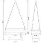 vidaXL Kovový vianočný stromček so stojanom KUOPIO 60 cm Oceľ Čierna – Obrázok 8