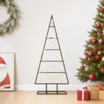 vidaXL Kovový vianočný stromček KUOPIO 90 cm Teplá biela