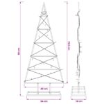 vidaXL Kovový vianočný stromček KUOPIO 90 cm Teplá biela – Obrázok 7