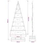 vidaXL Kovový vianočný stromček KUOPIO 150 cm Teplá biela – Obrázok 7