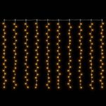 vidaXL Svetelný záves Priehľadná 300 x 200 cm PVC 200 LED – Obrázok 3