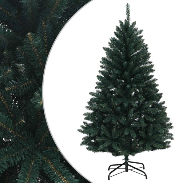 vidaXL Umelý Sklápací Vianočný Stromček 150 cm PVC Tmavozelená – Obrázok 2