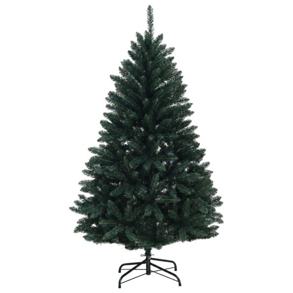 vidaXL Umelý Sklápací Vianočný Stromček 150 cm PVC Tmavozelená – Obrázok 3