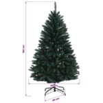 vidaXL Umelý Sklápací Vianočný Stromček 150 cm PVC Tmavozelená – Obrázok 7