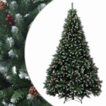 vidaXL Umelý vianočný stromček s kĺbovou konštrukciou 240 cm oceľ – Obrázok 2