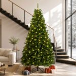 vidaXL Umelý Sklápací Vianočný Stromček 300 cm 1000 LED Teplá biela