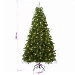 vidaXL Umelý Sklápací Vianočný Stromček 300 cm 1000 LED Teplá biela – Obrázok 10