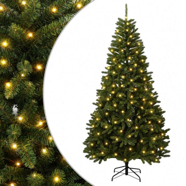 vidaXL Umelý Sklápací Vianočný Stromček 300 cm 1000 LED Teplá biela – Obrázok 2