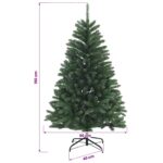 vidaXL Umelý Sklápací Vianočný Stromček 150 cm 150 LED Teplá biela – Obrázok 10