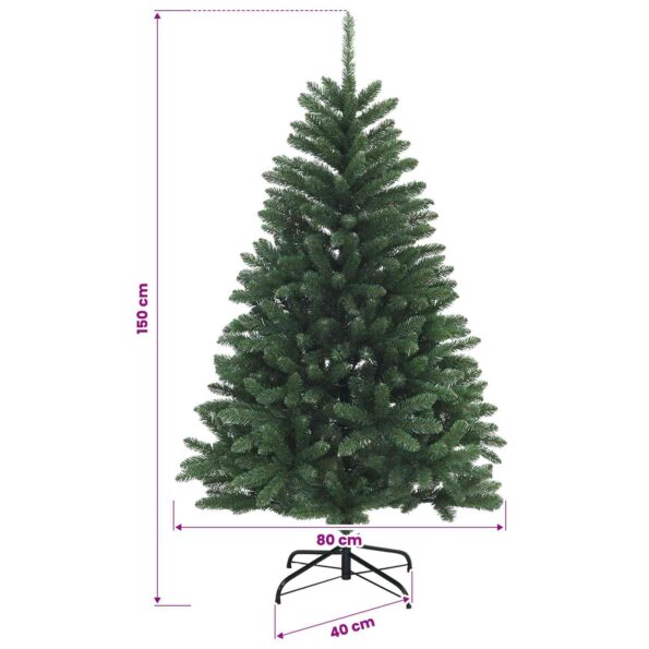 vidaXL Umelý Sklápací Vianočný Stromček 150 cm 150 LED Teplá biela – Obrázok 10