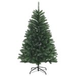 vidaXL Umelý Sklápací Vianočný Stromček 150 cm 150 LED Teplá biela – Obrázok 5